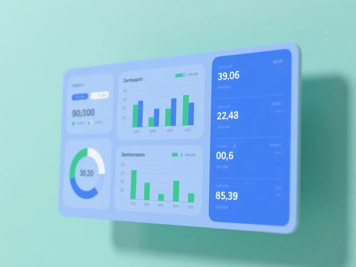 数据平台仪表板示意图