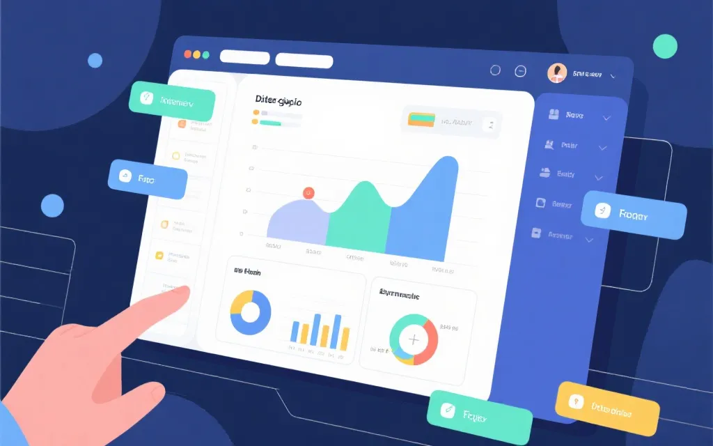 数据可视化交互界面示意